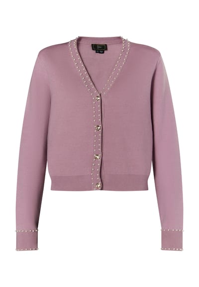 Faina Vest met parels Dames Mauve