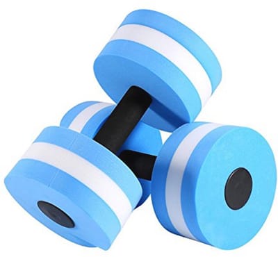 Aquatic Exercise Dumbbells - Set of 2 Foam Barbells for Water Fitness