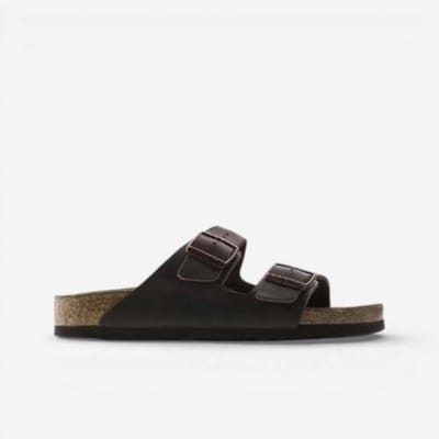 Platte sandalen BIRKENSTOCK Arizona Oiled Leather Habana