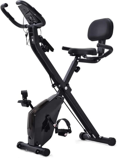 Hometrainer - Indoor fiets - Thuis sporten - 8 Weerstandsniveaus - 135 kg belastbaar - Zwart