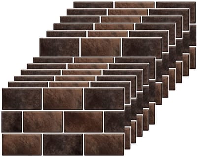 Unyqoos ® Zelfklevende Fliesenstickers voor Badkamer en Keuken, Waterbestendig, Vintage Stijl, Set van 12 Stuks