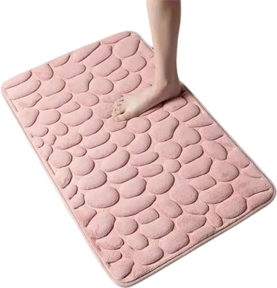 Bovista Sneldrogende Badmat - Douchemat - Antislip - Wc Mat - Toiletmat - Badkamermat - Roze S