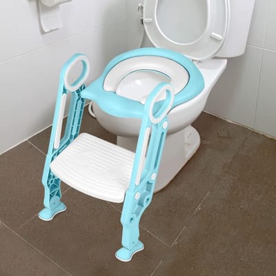 Opvouwbare Toiletverkleiner met Trapladder en Antislip Trede - Verstelbaar en Draagbaar