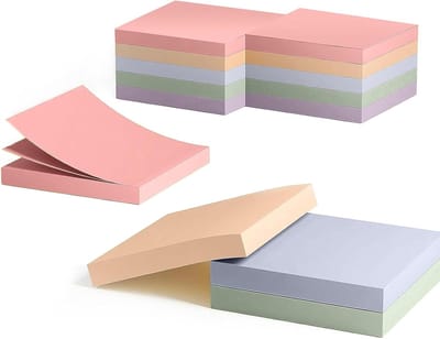 Kleurrijke Zelfklevende Notities 76 x 76 mm voor Kantoor, Thuis, School en Vergaderingen - 10 Stuks