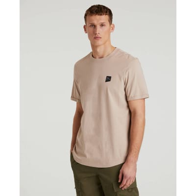 CHASIN' Shirt Heren - Regular Eenvoudig T-Shirt - Brody - Beige
