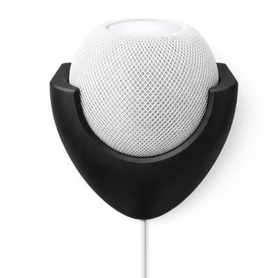Muurbeugel Geschikt voor Apple HomePod mini – Wandhouder voor Slimme Speaker – Strak Design – Kabelmanagement – Zwart