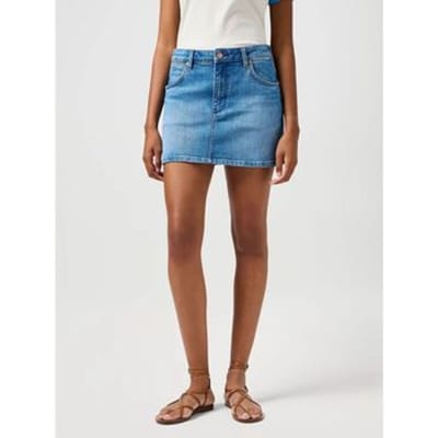 Korte rokken Wrangler 112362711 MINI-DENIM MEDIUM BLUE