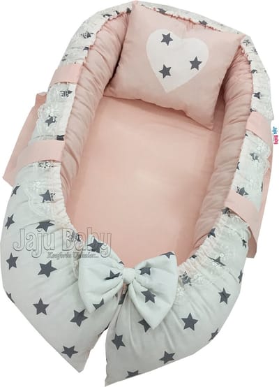 Jaju Baby - Babynestje - Met Hoofdkussen - 74x40 cm