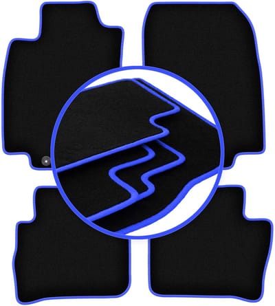 CARLUX-BLAUW automatten voor: Nissan Tiida C11 hatchback, sedan (2004-2012)