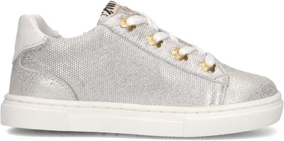 Develab 44708 Sneakers Meisjes - Leren Sneaker - Zilver - Maat 22