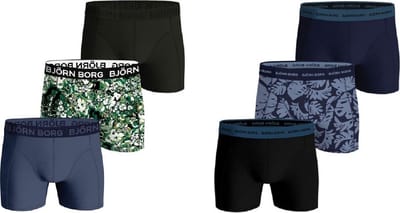 Björn Borg - 6 Pack - Cotton Stretch Boxers - Heren - Maat M