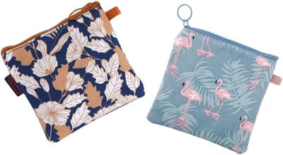 Menstruatiepads Pouches - Maandverband Tasjes - Persoonlijke Hygiëne - Canvas Materiaal - 13 cm - Blauw