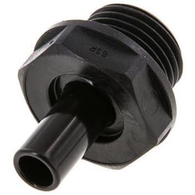 10mm x G1/2'' insteekfitting POM Buitendraad NBR [2 Stuks]