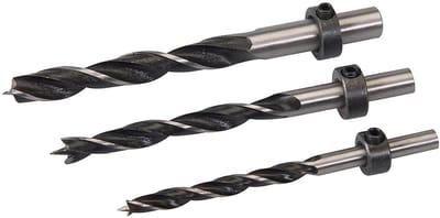 Boor Set - Houtboren Deuvel - Precisie Timmerwerk - Met Dieptekragen - 6 8 10mm - Zwart