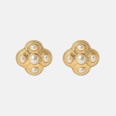 Margot Bardot Alix Pearl Oorbellen Gold