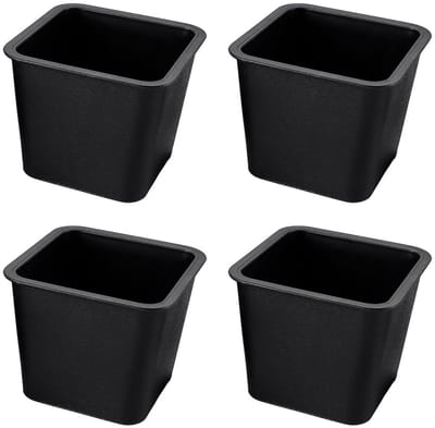Dailygoods- Bedpoten 7,1 x 9,7 x 12 cm - Meubelverhoger - Antislip - Verhoogt meubels - Ruimtebesparend - Tot 680 kg draagvermogen - Meubelverhogers