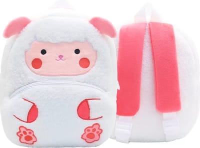 Rugzak - School - Tas - Kinderen - Lammetje - Schaap - Pluche - Wit - Peuter - Kleuter - Jongen - Meisje - Peuterspeelzaal - kinderopvang - Dieren
