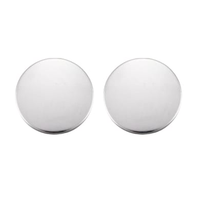 Clip oorbellen -munt -zilverkleur- 1 cm- geen gaatje- Charme Bijoux