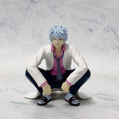 12cm Anime GINTAMA Yorozuya grappige Beeldjes Sakata Gintoki Actiefiguur Kamerdecoratie PVC Verzameling Model Speelgoed festival Cadeaus