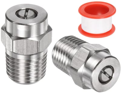 Dailygoods - 2 stuks hogedrukreiniger sproeiers - 25 graden 1/4 inch vervangingsmondstukken