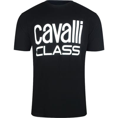 Cavalli Class Bold Brand Zwart T-shirt