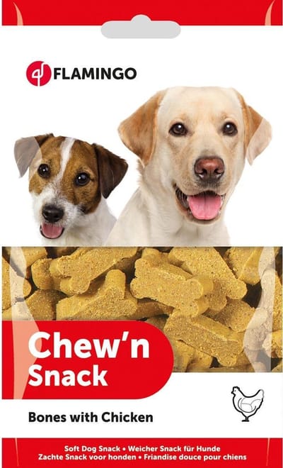 Flamingo Hondenscnack Chewn Snack Bones Kip - 150 gr