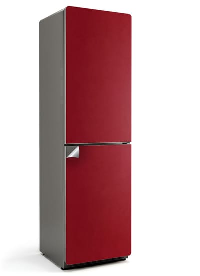 Wallfluent Koelkaststickers - Bourgondië Koelkast Folie - 60 cm x 205 cm - Bourgondië Koelkaststickers - Decoratieve Koelkaststicker - Koelkast Cover - Zelfklevende Koelkaststicker - Koelkast Versiering