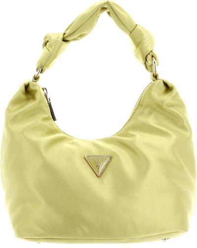 GUESS Handtas Velina Hobo Chartreuse Geel