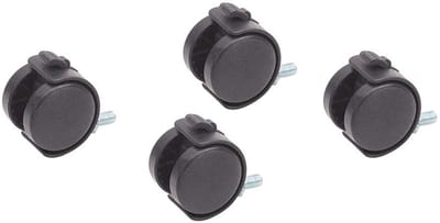 Draaibare Zwenkwielen met Schroefdraad - Set van 4 Stuks