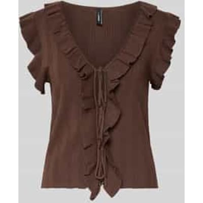 slim fit knitweartop van viscosemix model 'NELLY'