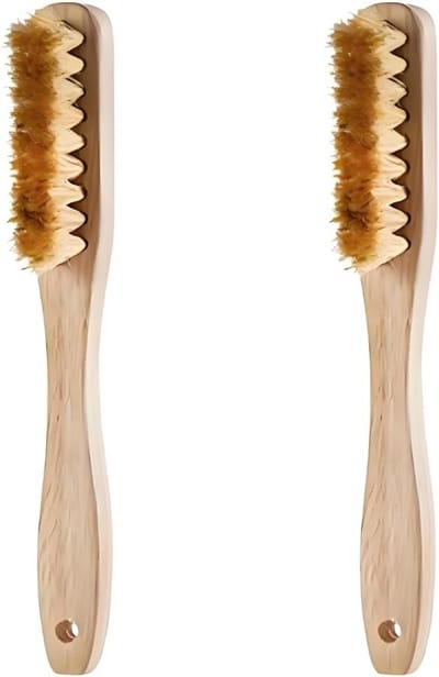 Klimborstel set van 2, boulderborstel voor klimgrepen, draagbare wildzwijnborstel voor binnen en buiten gebruik, ideaal voor een veilige grip en optimale prestaties