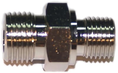 Metalsub Steel Lw Hose To 1/4 Bsp Mannelijke Adapter Zilver