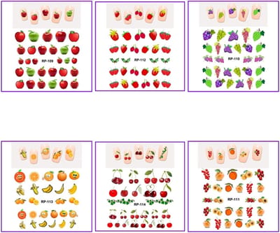 Nagel Sticker Set Fruit 02 (150 stickers)