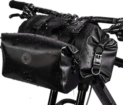 Fiets Stuurtas - Fietstas Voortas - Fietsen Opbergen - Vergrote Capaciteit - 4000 Gram - Zwart