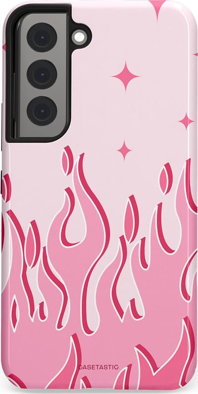 Casetastic Hoesje Geschikt voor Samsung S22 - Stijlvolle Beschermende Duo-layer Case - Twinkelvuur