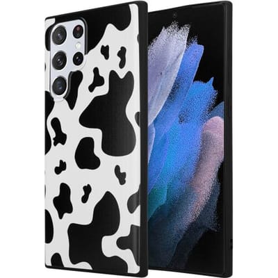 ShieldCase Holy Cow Hoesje geschikt voor Samsung Galaxy S22 ultra hoesje - TPU hoesje - Kwalitatieve backcover - Koe patroon - Koeienprint