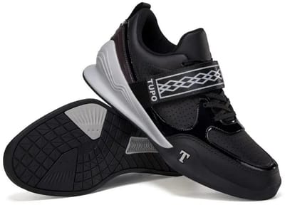 Nivard Powerlift Schoenen - Powerlifter - Weightlifting - Squat - Gewichthef - Gym Schoenen - Sneaker - Zwart - Maat 39.5