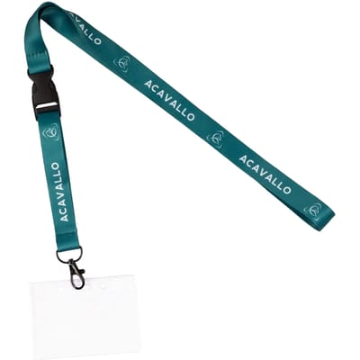 Badgehouder met koord en logo Acavallo