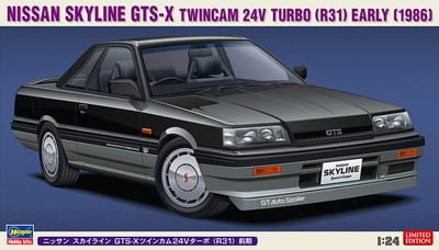 Hasegawa Modelbouwpakket Auto - 20428 Nissan Skyline R31 GTS-X Twincam 24V Turbo Early 1986 - Japanse Auto Plastic - 1:24 - Modelbouw