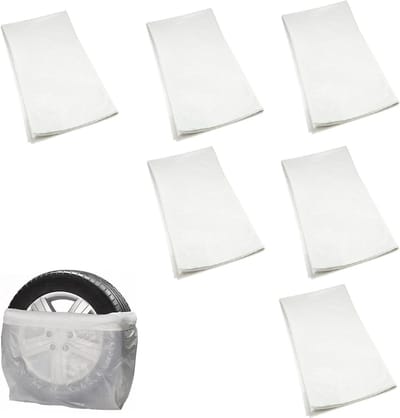 Bandenzakken Beschermhoezen - Autoband Zakken - Banden Opslag - Scheurvast Polyethyleen - 100 x 100 cm - Zwart