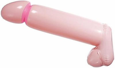 Henbrandt Opblaasbare penis - Verkleed accessoire voor foute party - 35 cm