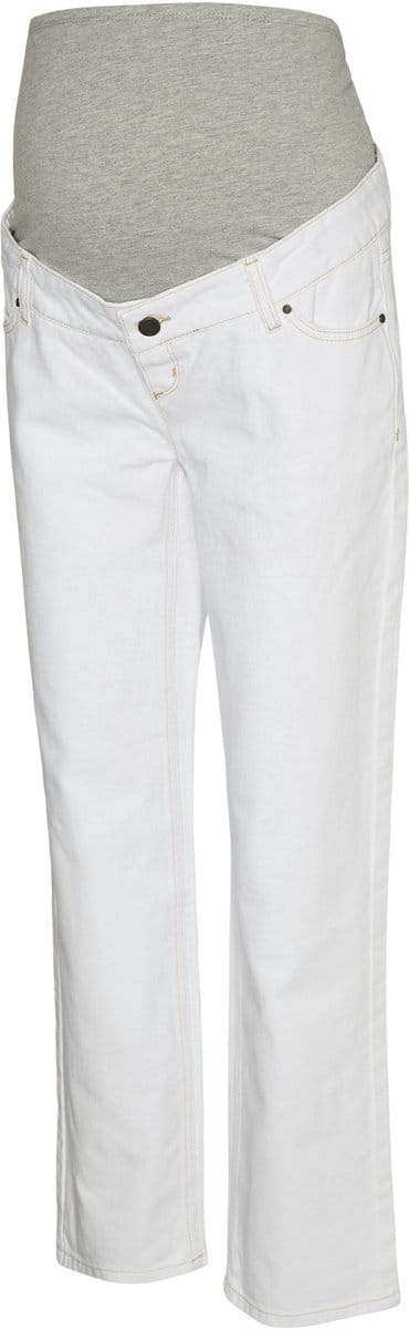 Mama Licious Straight fit zwangerschapsjeans Straight fit Mid waist Aansluitende manchetten Jeans