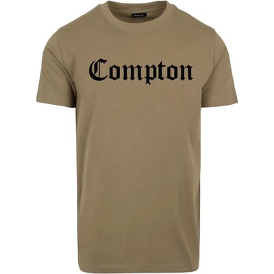 Mister Tee - Compton Heren T-shirt - XS - Olijfgroen