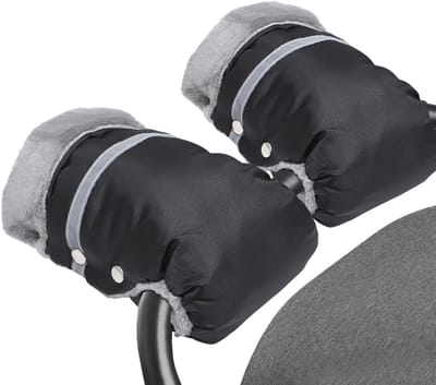 Waterdichte en winddichte handmutsen voor wandelaars – Fleece gevoerde handwarmers voor kinderwagens en buggy's
