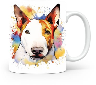 Mok Bull terrier Beker voor koffie of tas voor thee, cadeau voor dierenliefhebbers, moeder, vader, collega, vriend, vriendin, kantoor, opa, oma, hond, kerst, sinterklaas, verjaardag