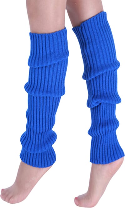 Nivard Beenwarmers - Dames - Overknee - Ballet - Wol - Kniekousen - Leg Warmers - Warm - Blauw
