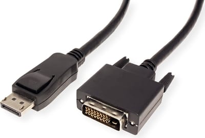VALUE DisplayPort Kabel DP Male - DVI-D Male, zwart, 3 m