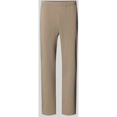 tapered fit broek met wafelstructuurpatroon model 'TERRACE'