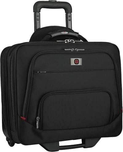 Laptoptas met wielen - Reis tas - Zakenreizen - Overnachtingsvak - 16 inch - Zwart
