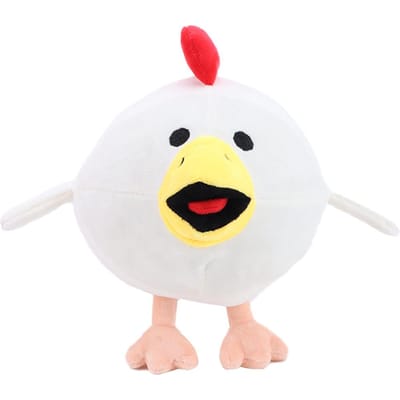 Schattige Witte Kip Gun Kip Pluche Speelgoed Film Knuffeldieren Schattige Zachte Gevulde Kip Pluche Poppen Voor Kinderen Fans Verjaardagscadeaus